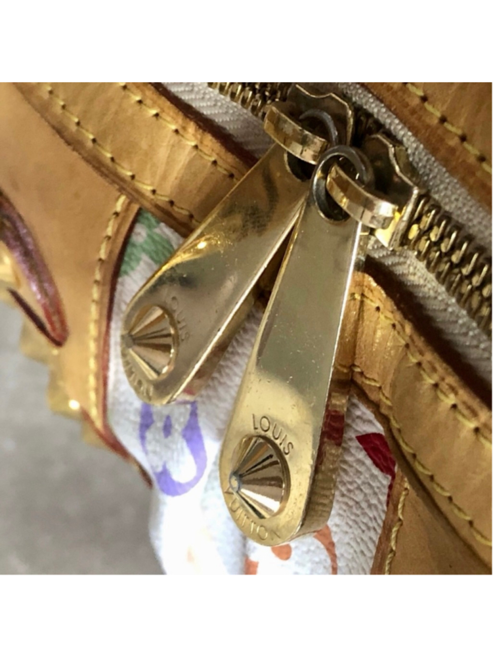 LOUIS VUITTON Monogram MultiColor Courtney MM Murakami White - Picture 7 of 17